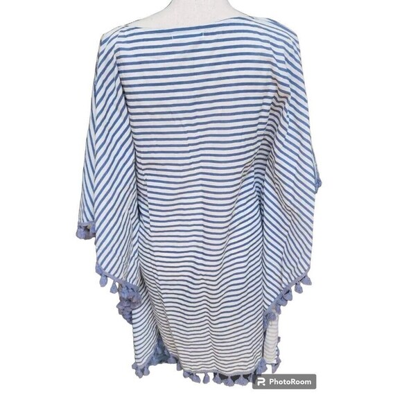 Debbie Katz South Beach Kimono Oversized Top Size Medium Embroidered Boho - Picture 5 of 9